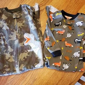 3t footed fleece pjs